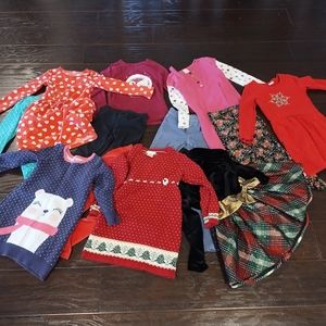 Girls lot size 6/7 Winter Christmas